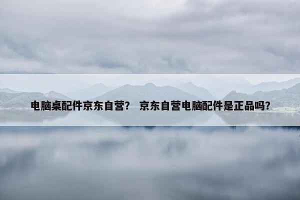 电脑桌配件京东自营？ 京东自营电脑配件是正品吗？