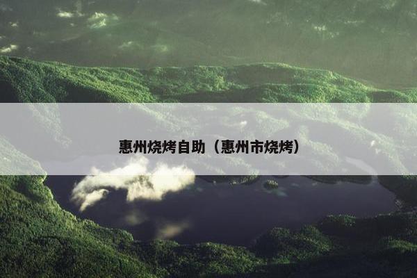 惠州烧烤自助（惠州市烧烤）