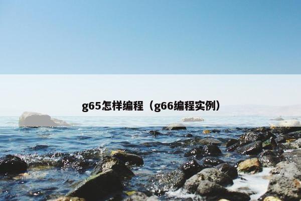 g65怎样编程（g66编程实例）