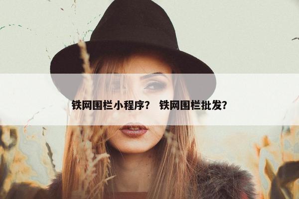 铁网围栏小程序？ 铁网围栏批发？