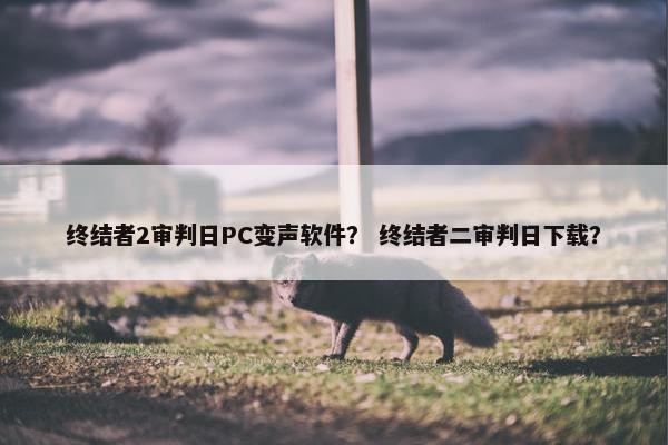 终结者2审判日PC变声软件？ 终结者二审判日下载？