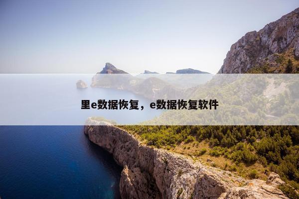 里e数据恢复，e数据恢复软件