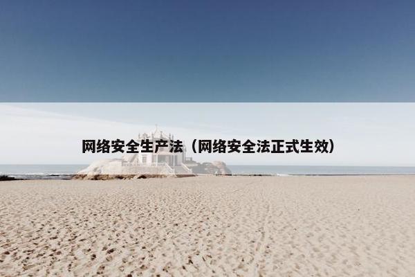 网络安全生产法（网络安全法正式生效）