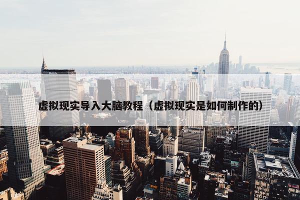 虚拟现实导入大脑教程（虚拟现实是如何制作的）