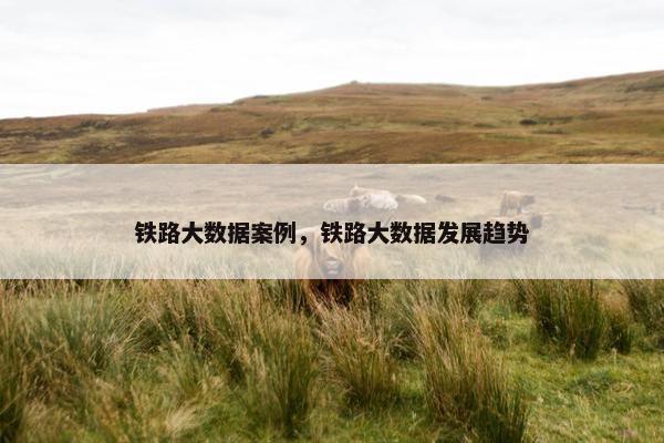 铁路大数据案例，铁路大数据发展趋势