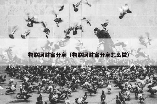 物联网财富分享（物联网财富分享怎么做）