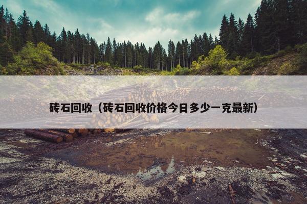 砖石回收（砖石回收价格今日多少一克最新）
