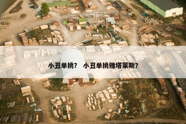 小丑单挑？ 小丑单挑雅塔莱斯？