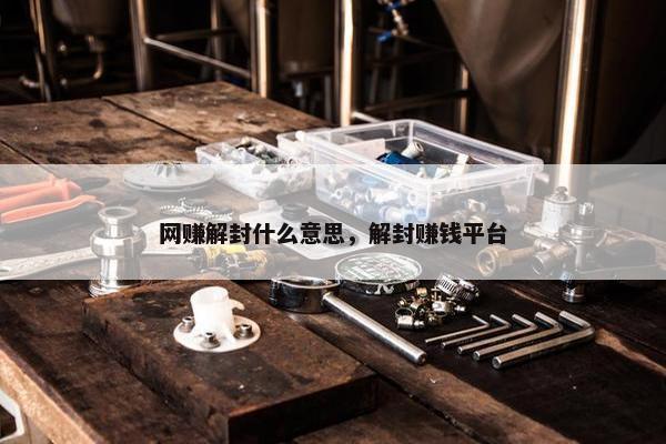 网赚解封什么意思，解封赚钱平台