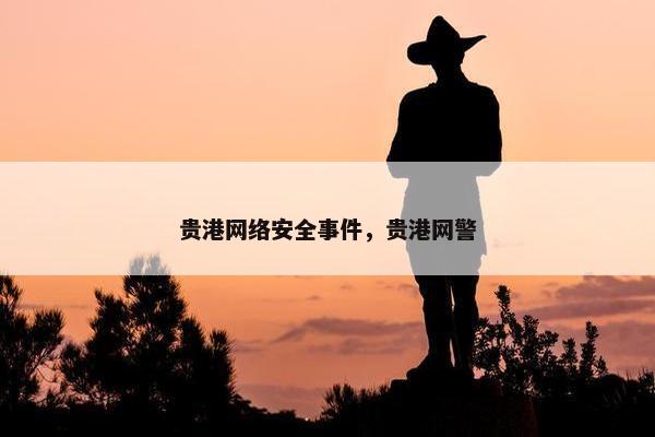 贵港网络安全事件，贵港网警