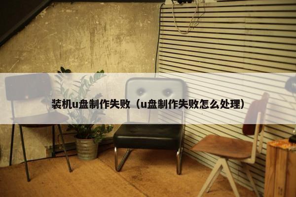装机u盘制作失败（u盘制作失败怎么处理）
