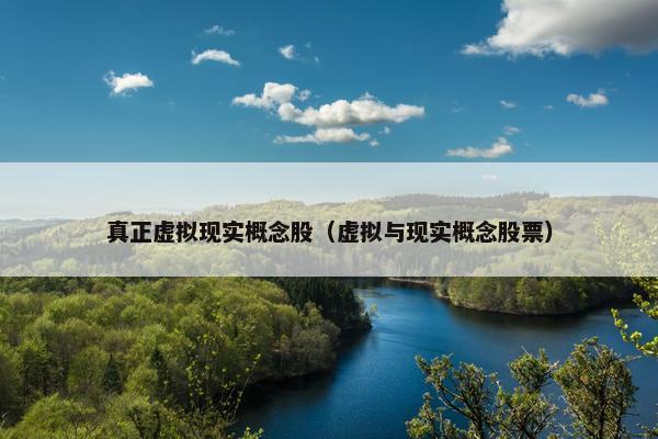 真正虚拟现实概念股（虚拟与现实概念股票）