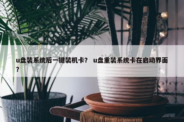 u盘装系统后一键装机卡？ u盘重装系统卡在启动界面？