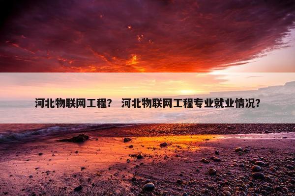河北物联网工程？ 河北物联网工程专业就业情况？
