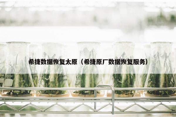 希捷数据恢复太原（希捷原厂数据恢复服务）