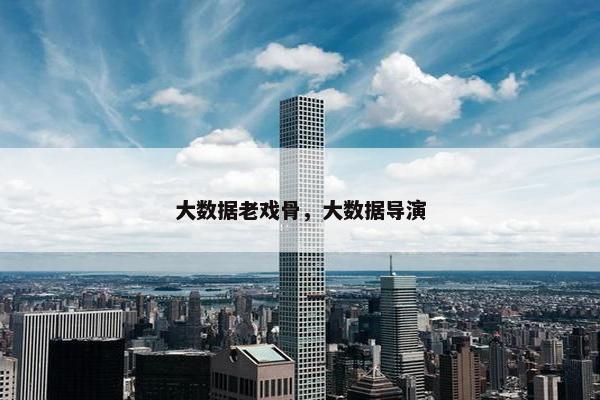 大数据老戏骨，大数据导演