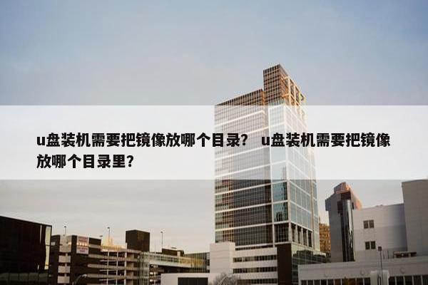 u盘装机需要把镜像放哪个目录？ u盘装机需要把镜像放哪个目录里？