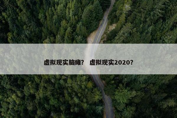 虚拟现实脑瘫？ 虚拟现实2020？