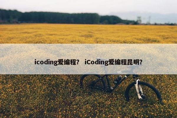icoding爱编程？ iCoding爱编程昆明？