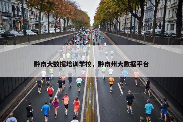 黔南大数据培训学校，黔南州大数据平台
