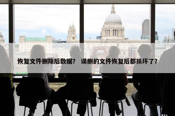 恢复文件删除后数据？ 误删的文件恢复后都损坏了？