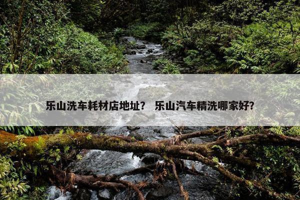 乐山洗车耗材店地址？ 乐山汽车精洗哪家好？