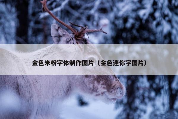 金色米粉字体制作图片（金色迷你字图片）