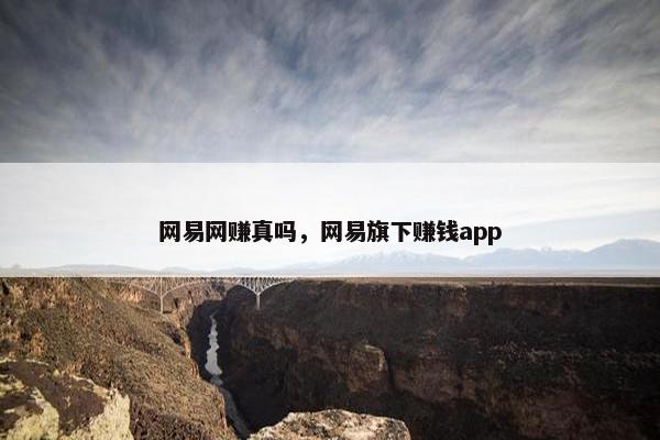 网易网赚真吗，网易旗下赚钱app