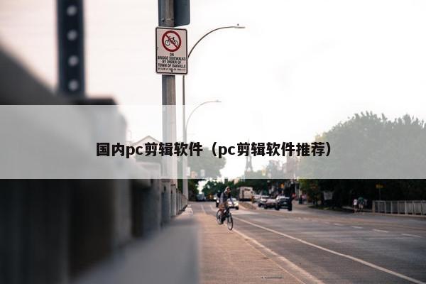 国内pc剪辑软件（pc剪辑软件推荐）