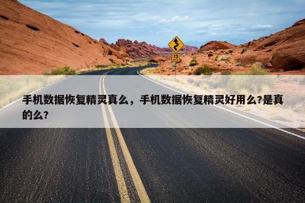 手机数据恢复精灵真么，手机数据恢复精灵好用么?是真的么?