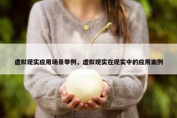 虚拟现实应用场景举例，虚拟现实在现实中的应用案例