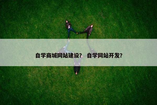 自学商城网站建设？ 自学网站开发？