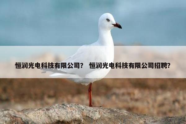 恒润光电科技有限公司？ 恒润光电科技有限公司招聘？