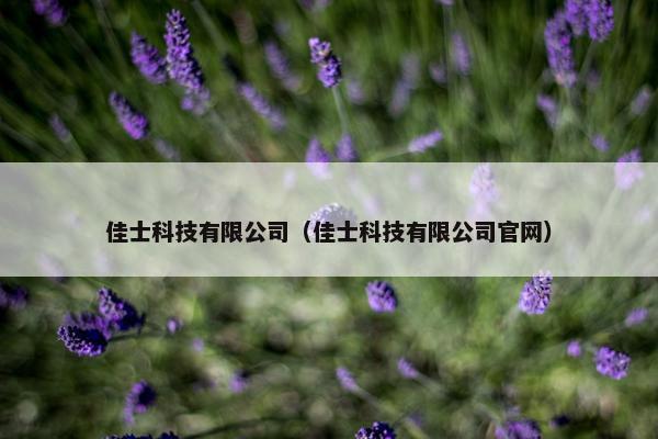 佳士科技有限公司（佳士科技有限公司官网）