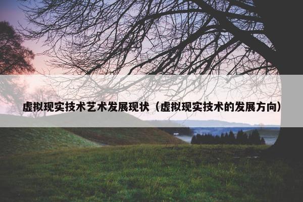 虚拟现实技术艺术发展现状（虚拟现实技术的发展方向）