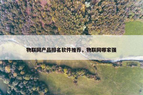 物联网产品排名软件推荐，物联网哪家强