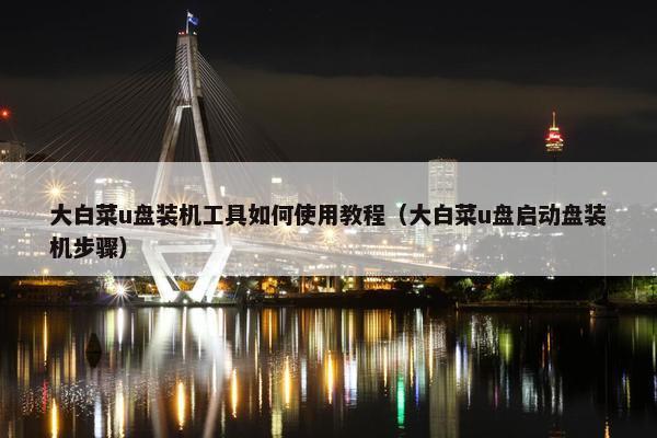 大白菜u盘装机工具如何使用教程（大白菜u盘启动盘装机步骤）