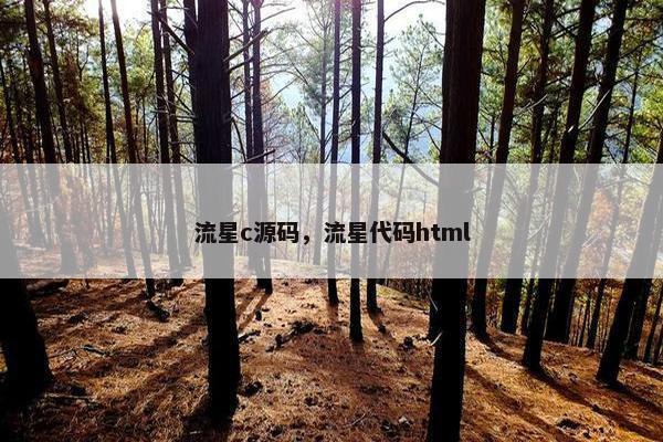 流星c源码，流星代码html