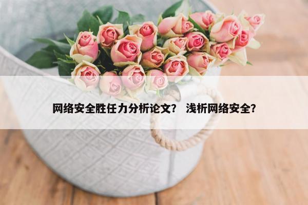 网络安全胜任力分析论文？ 浅析网络安全？