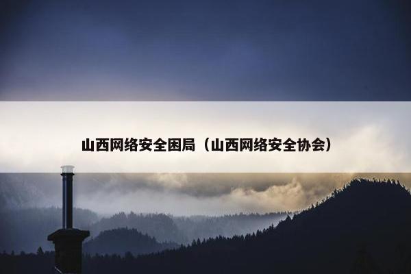 山西网络安全困局（山西网络安全协会）