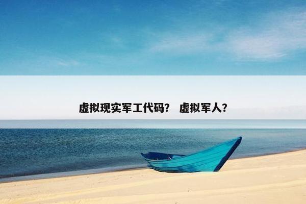 虚拟现实军工代码？ 虚拟军人？