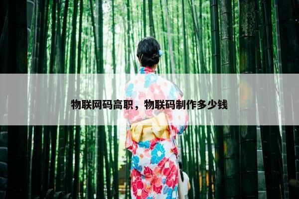 物联网码高职，物联码制作多少钱