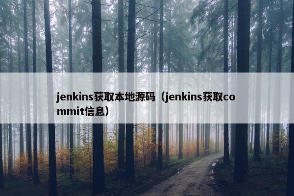 jenkins获取本地源码（jenkins获取commit信息）