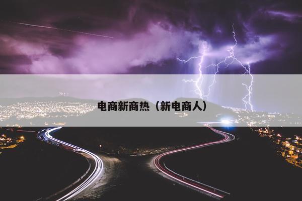 电商新商热（新电商人）
