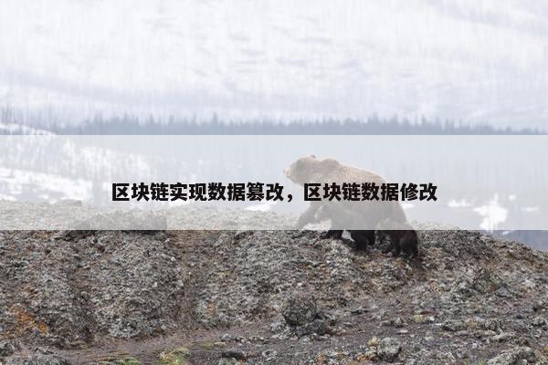 区块链实现数据篡改，区块链数据修改