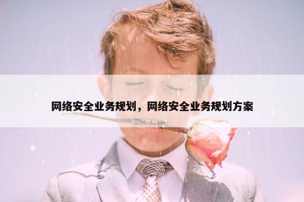 网络安全业务规划，网络安全业务规划方案