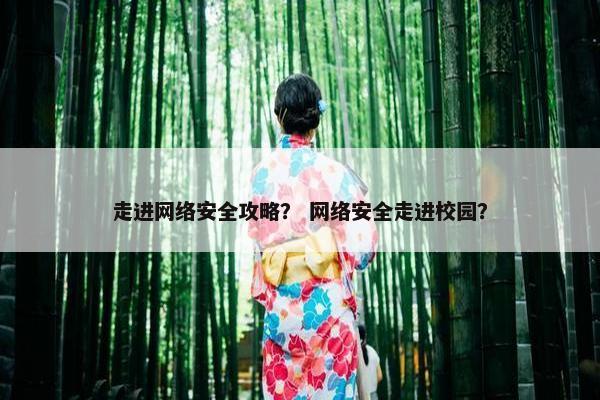 走进网络安全攻略？ 网络安全走进校园？