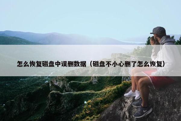 怎么恢复磁盘中误删数据（磁盘不小心删了怎么恢复）
