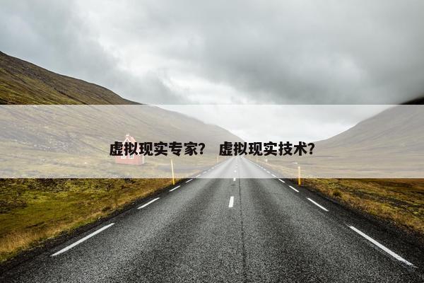 虚拟现实专家？ 虚拟现实技术？