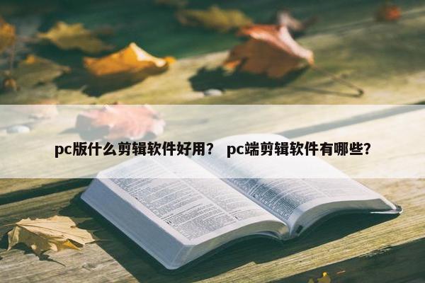 pc版什么剪辑软件好用？ pc端剪辑软件有哪些？
